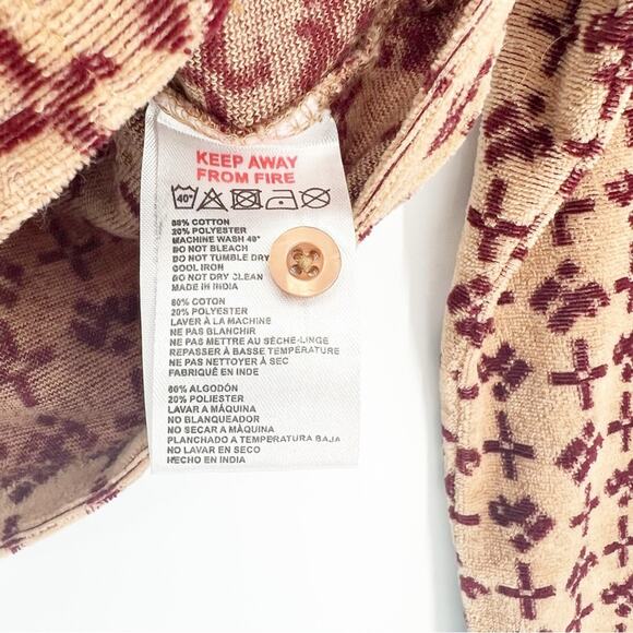 Urban Outfitters iets Fran’s Button Down Terry Top XS - Picture 6 of 6